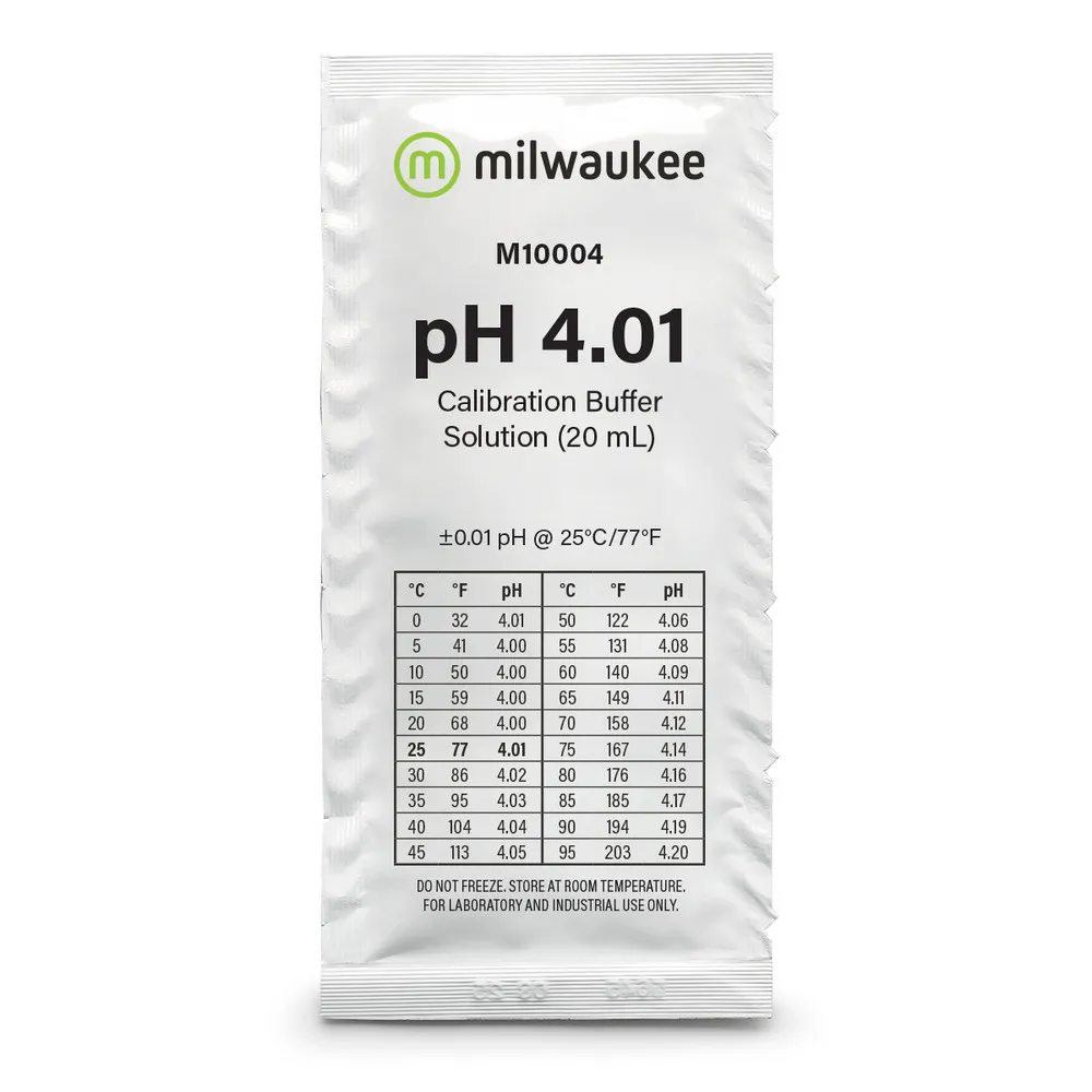 Milwaukee M10004B pH 4.01 Пакеты с калибровочным раствором