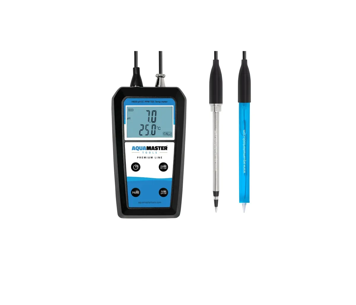 Aqua Master H600 PRO Handheld - электронный измеритель pH, EC, PPM и температуры в почве